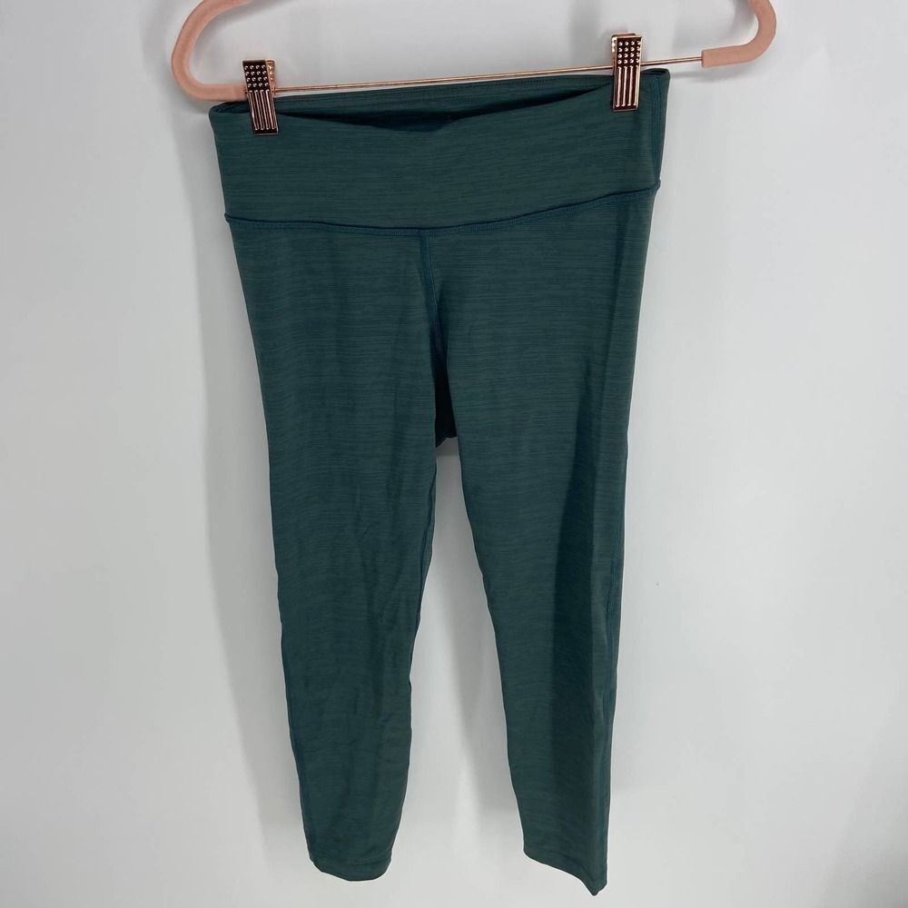 Outdoor Voices Dark Green space dye midrise cropped legging women small